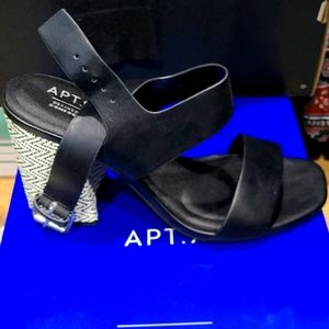 2/$20 Apt 9 Black chunky heels